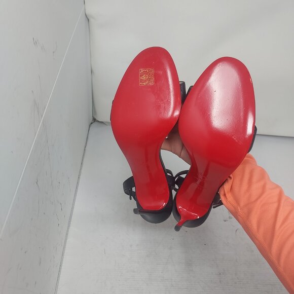 Christian Louboutin Loubigirl Black Ankle Strap Heel Sandal - Picture 2 of 15